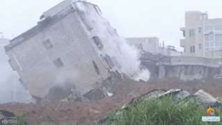 ارتفاع عدد المفقودين جراء الانهيار الأرضي بالصين إلى 91 شخصاً