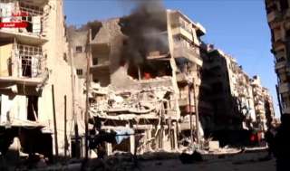 سوريا : حلب تتعرض لقصف بقنابل الكلور والصواريخ المجنحة