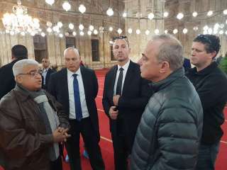 مصر | وزير الطاقة الصهيوني في مسجد محمد علي بالقاهرة