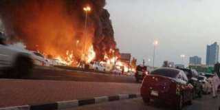 3 انفجارات بصهاريج وحريق في مطار أبو ظبي والحوثي يتحدث عن عملية عسكرية في عمق الإمارات